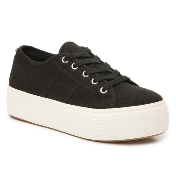 Steve Madden Shoes - Steve Madden Emmi Sneaker Shoes Women's US 9.5M Black White Low Top Lace Up